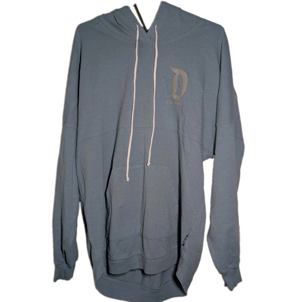 Disney Hoodie Medium Blue Disneyland Resort Spirit Jersey Pullover Graphic
